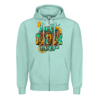 Seafoam Best Mom ever mother's day Zipper Hoodie - HowdyJamesFarm