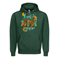 Sports Green Best Mom ever mother's day Zipper Hoodie - HowdyJamesFarm