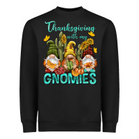 Black Thanksgiving With My Gnomes Heavyweight Sweatshirt - NancyCooperArtShop