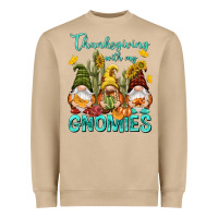 Mushroom Thanksgiving With My Gnomes Heavyweight Sweatshirt - NancyCooperArtShop