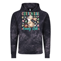Cloud Black cottontail bunny club Vintage Hoodie - LillyAllenDesigns