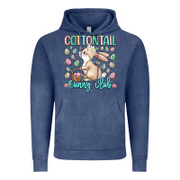 Vintage Denim cottontail bunny club Vintage Hoodie - LillyAllenDesigns
