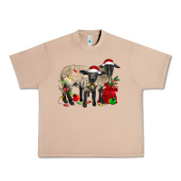 Burro Christmas Suffolk Sheep And Baby Suffolk Sheep Urban Heavy Tee - LillyAllenDesigns