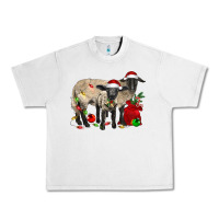 Lunar Rock Christmas Suffolk Sheep And Baby Suffolk Sheep Urban Heavy Tee - LillyAllenDesigns
