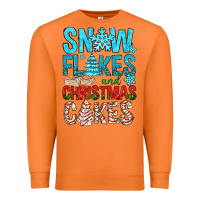 Carrot Snow Flakes aAd Christmas Cakes Premium Sweatshirt - BundleAndBundleShop