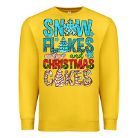 Lemon Snow Flakes aAd Christmas Cakes Premium Sweatshirt - BundleAndBundleShop
