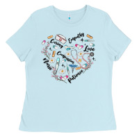Baby Blue nurse Ladies Tee - MaliasSmallBusiness