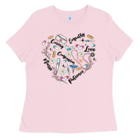 Bubblegum Pink nurse Ladies Tee - MaliasSmallBusiness