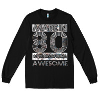 Black Born in 1980 Womens Long Sleeve Tee - Bettercallsaul