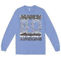 Colony Blue Born in 1980 Womens Long Sleeve Tee - Bettercallsaul