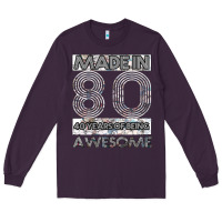 Plum Born in 1980 Womens Long Sleeve Tee - Bettercallsaul