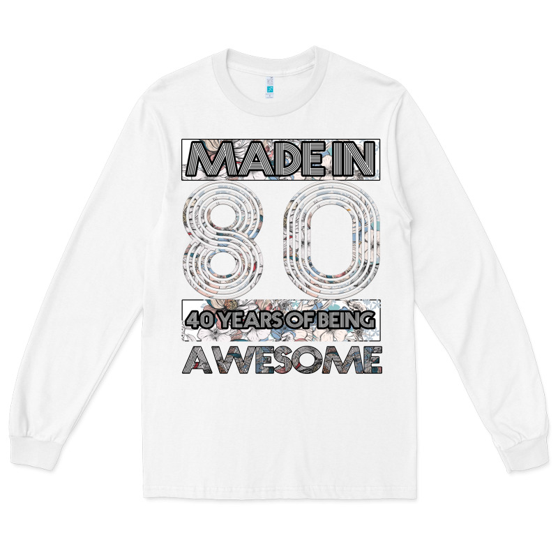 Born In 1980 Womens Long Sleeve Tee by Bettercallsaul | Teevron