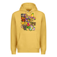 Louisiana Map Love Premium Hoodie | Teevron