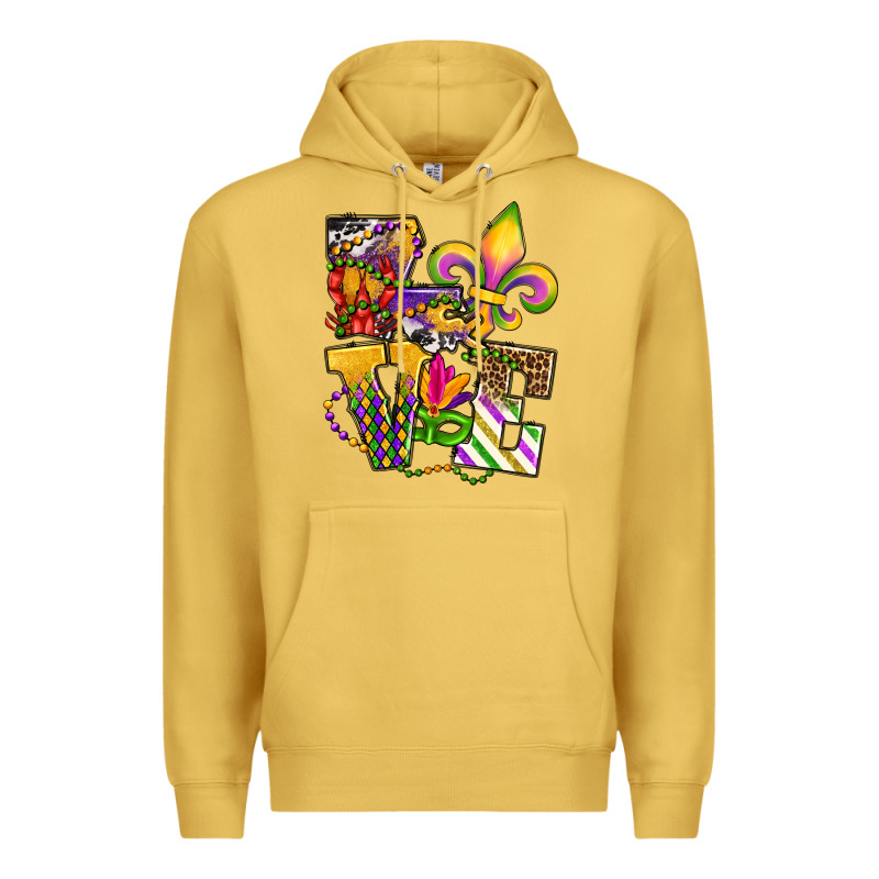 Louisiana Map Love Premium Hoodie by OliviaCreatesArt | Teevron