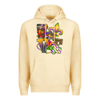 Pina Colada louisiana map love Premium Hoodie - OliviaCreatesArt