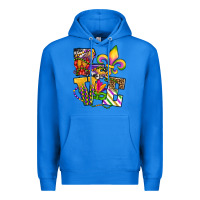 True Royal louisiana map love Premium Hoodie - OliviaCreatesArt