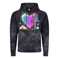 Cloud Black easter cross heart la Vintage Hoodie - LillyAllenDesigns