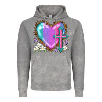 Cloud Rock easter cross heart la Vintage Hoodie - LillyAllenDesigns