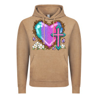Vintage Coffee easter cross heart la Vintage Hoodie - LillyAllenDesigns