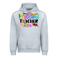 Heather Grey Preschool Teacher Life Urban Hoodie - LillyAllenDesigns