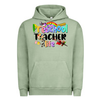 Pigment Oil Green Preschool Teacher Life Urban Hoodie - LillyAllenDesigns
