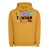 Pigment Peanut Butter Preschool Teacher Life Urban Hoodie - LillyAllenDesigns