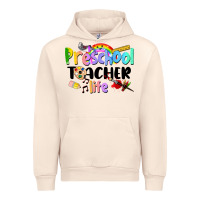 Sandshell Preschool Teacher Life Urban Hoodie - LillyAllenDesigns