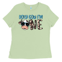 Matcha holy cow i'm one Ladies Tee - MaliasSmallBusiness