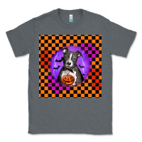 Charcoal Heather Halloween American Pitbull Terrier Classic Tee - LillyAllenDesigns