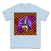 Dusty Blue Halloween American Pitbull Terrier Classic Tee - LillyAllenDesigns
