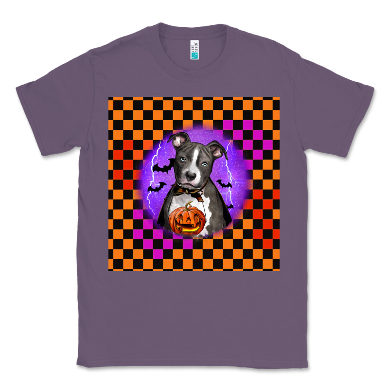 Halloween American Pitbull Terrier Classic Tee by LillyAllenDesigns | Teevron