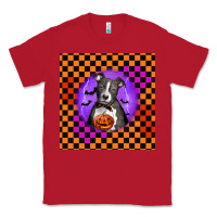 Red Halloween American Pitbull Terrier Classic Tee - LillyAllenDesigns