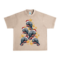 French Oak Christmas Tree With Manatee Urban Heavy Tee - LillyAllenDesigns