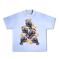 Grape Ice Christmas Tree With Manatee Urban Heavy Tee - LillyAllenDesigns