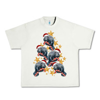 Pistachio Christmas Tree With Manatee Urban Heavy Tee - LillyAllenDesigns