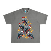 Tornado Christmas Tree With Manatee Urban Heavy Tee - LillyAllenDesigns