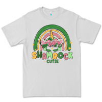 Dove Grey shamrock cutie Premium Tee - MaliasSmallBusiness
