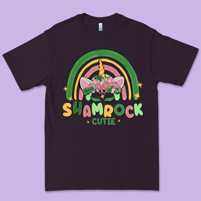 Shamrock Cutie Premium Tee Designed By Maliassmallbusiness