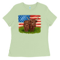 Matcha American cows Ladies Tee - MaliasSmallBusiness