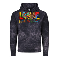 Cloud Black love needs no words Vintage Hoodie - LillyAllenDesigns