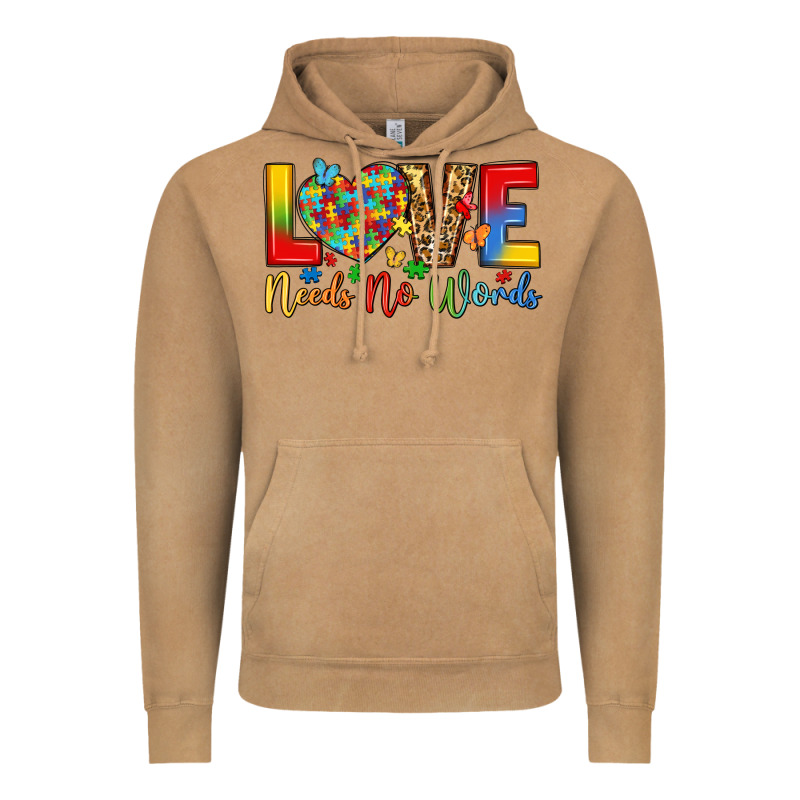 Love Needs No Words Vintage Hoodie by LillyAllenDesigns | Teevron