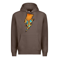 Coffee Lightning Bolt Premium Hoodie - JahusDesignShop