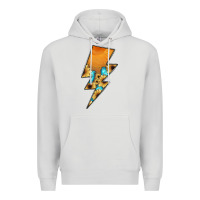 Dove Grey Lightning Bolt Premium Hoodie - JahusDesignShop