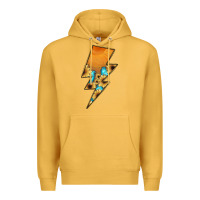 Mustard Lightning Bolt Premium Hoodie - JahusDesignShop
