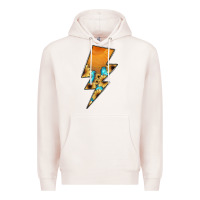 Pale Pink Lightning Bolt Premium Hoodie - JahusDesignShop