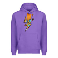 Purple Lightning Bolt Premium Hoodie - JahusDesignShop