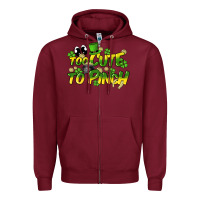 Burgundy Too cute to pinch St. Patrick's Day Zipper Hoodie - HowdyJamesFarm