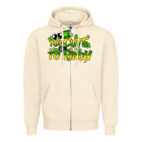 Sandshell Too cute to pinch St. Patrick's Day Zipper Hoodie - HowdyJamesFarm