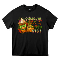 Black Pumpkin spice everything nice Heavy Core Tee - NancyCooperArtShop