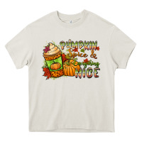 Cream Pumpkin spice everything nice Heavy Core Tee - NancyCooperArtShop